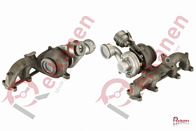 Турбокомпрессор BORGWARNER восстановленный Фольксваген Транспортер 5 (VW TRANSPORTER V) 1.9TDI (AXC) -05
