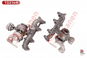 Турбокомпрессор BORGWARNER восстановленный Фольксваген Транспортер 5 (VW TRANSPORTER V) 1.9TDI BRR/BRS с отв. под датчик