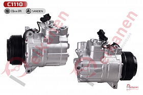 Компрессор кондиционера восстановленный Ренж Ровер 3 (RANGE ROVER) III 3.6D 06-12 (8PK)