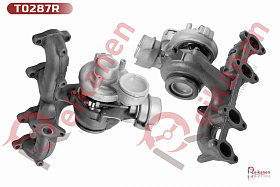 Турбокомпрессор BORGWARNER восстановленный Фольксваген Гольф (VW GOLF) / Туран (TOURAN) 1.9TDI -05