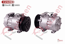 Компрессор кондиционера восстановленный Вольво (VOLVO) S40/V40 1.9D 95-04