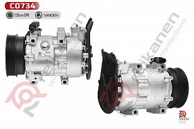 Компрессор кондиционера восстановленный Форд Галакси (FORD GALAXY) 2.0/2.3 02-06