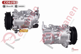 Компрессор кондиционера восстановленный Ситроен (CITROEN) C5 / Пежо (PEUGEOT) 508 1,6 10-18